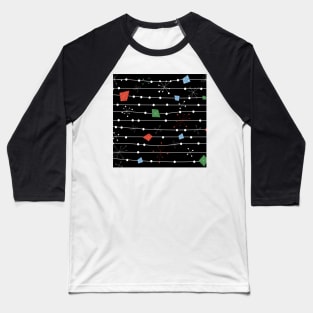 Midcentury Modern Starbursts Baseball T-Shirt